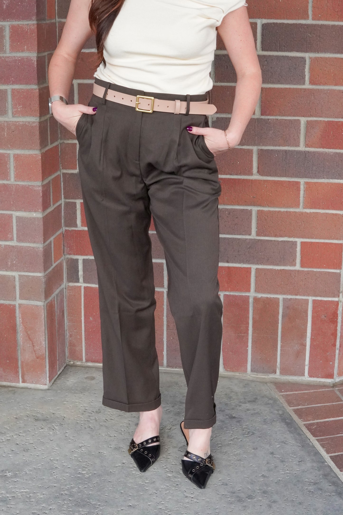 Laina Wool Blend Trouser