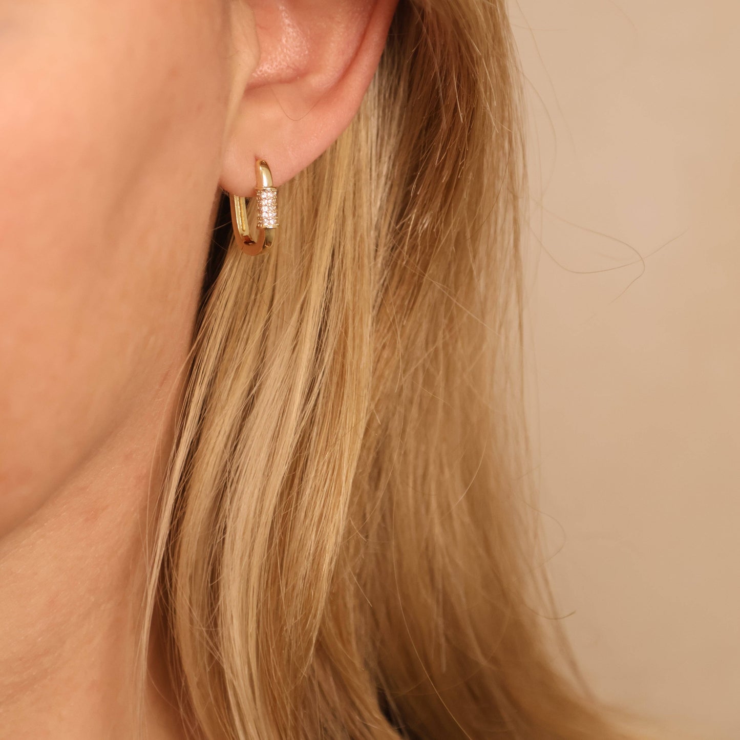 Carabiner Hoop Earrings