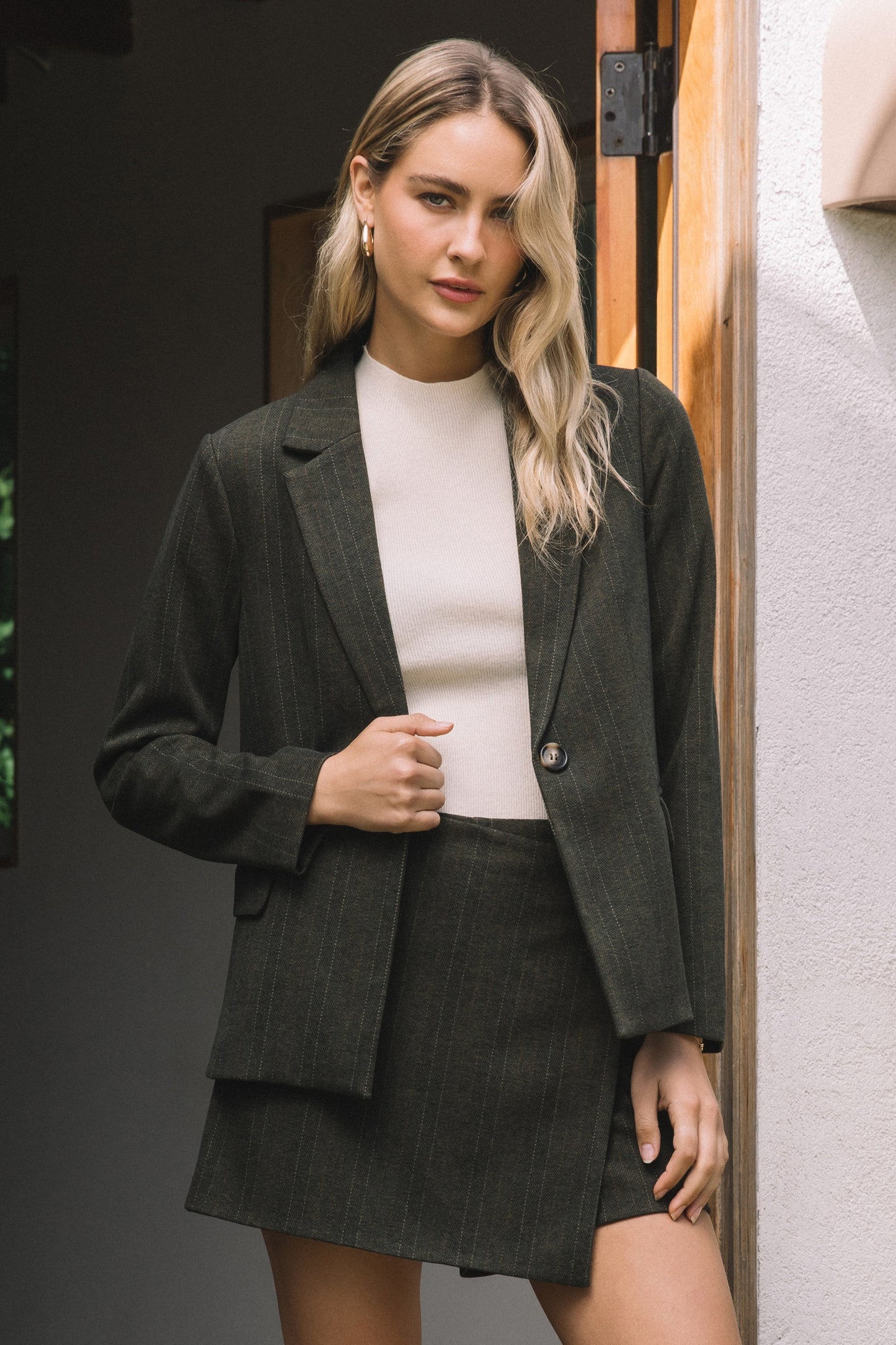 Annabelle Pinstripe Blazer