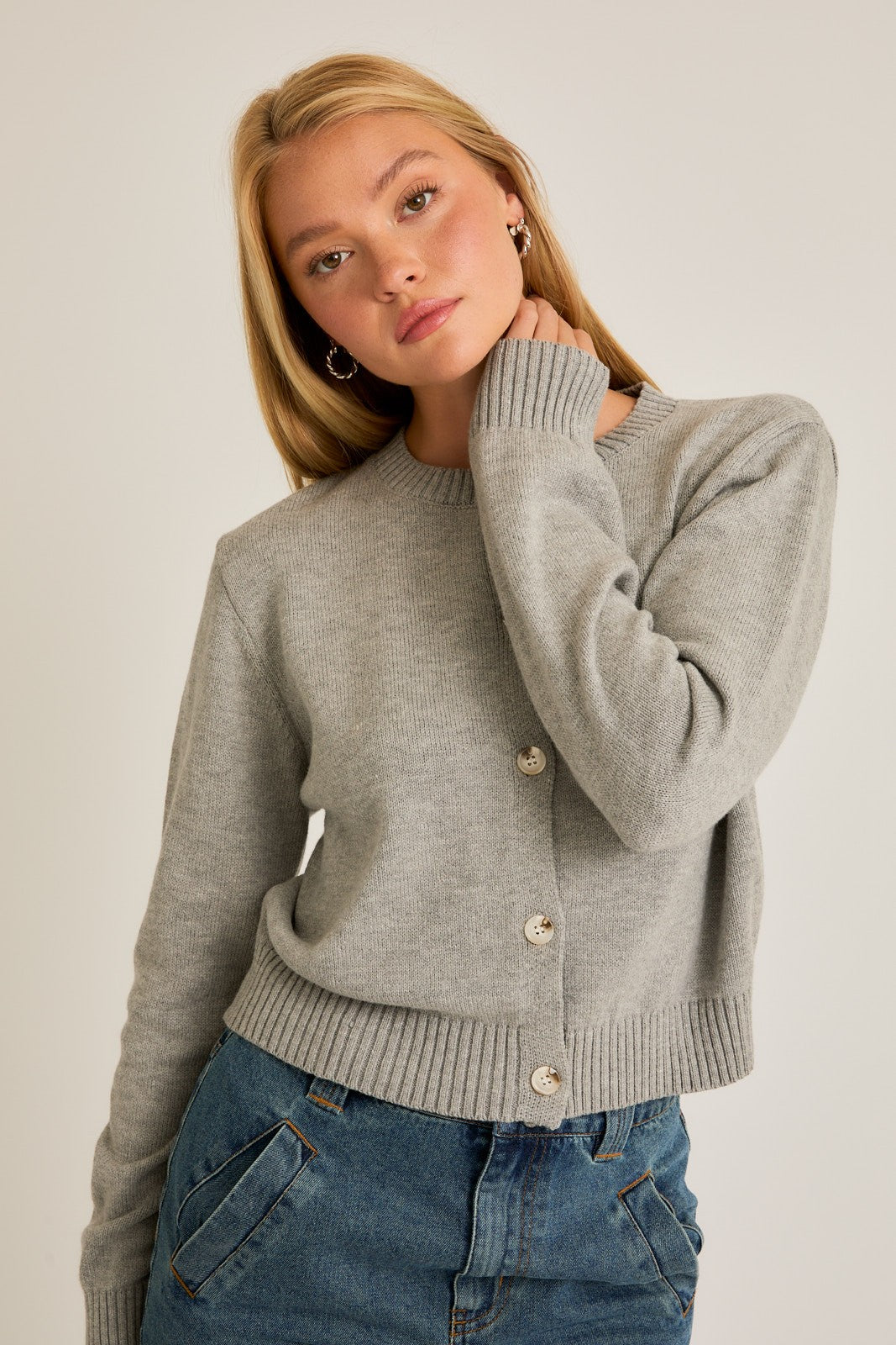 Maeve Crew Neck Cardigan