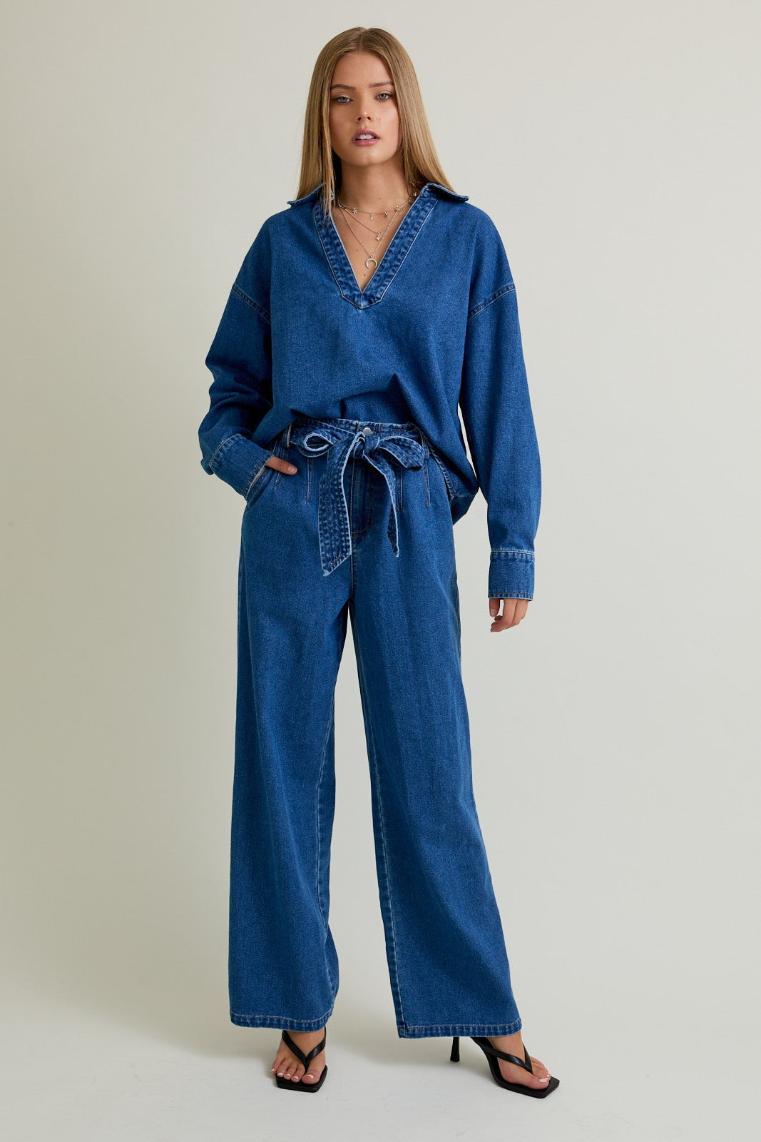 Benjie Denim Top