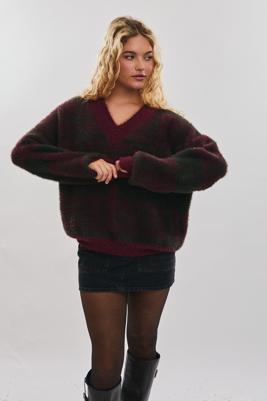 Hansley Plaid Sweater
