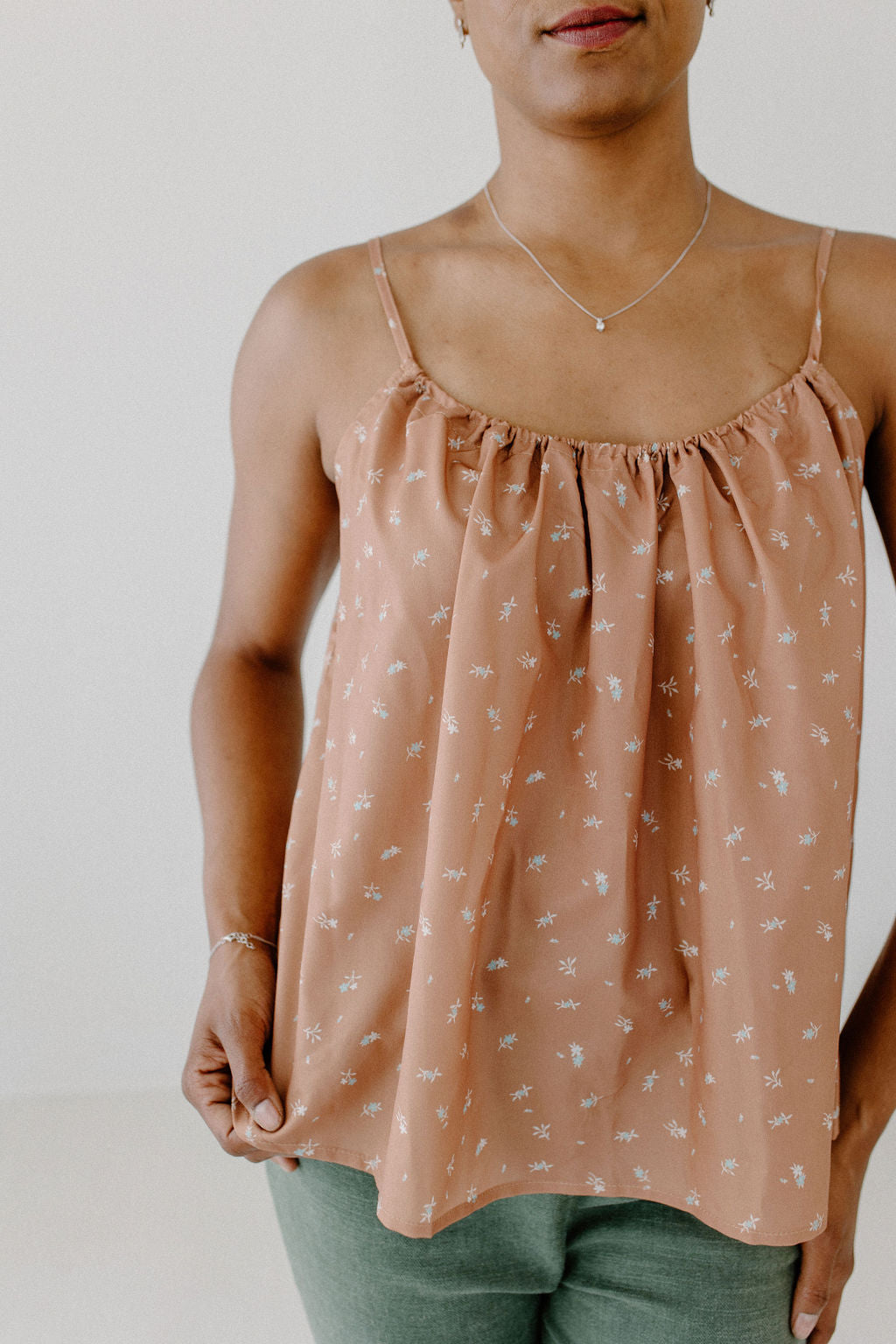 Floral Print Flare Cami
