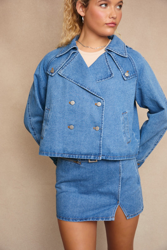 Daphne Denim Trench
