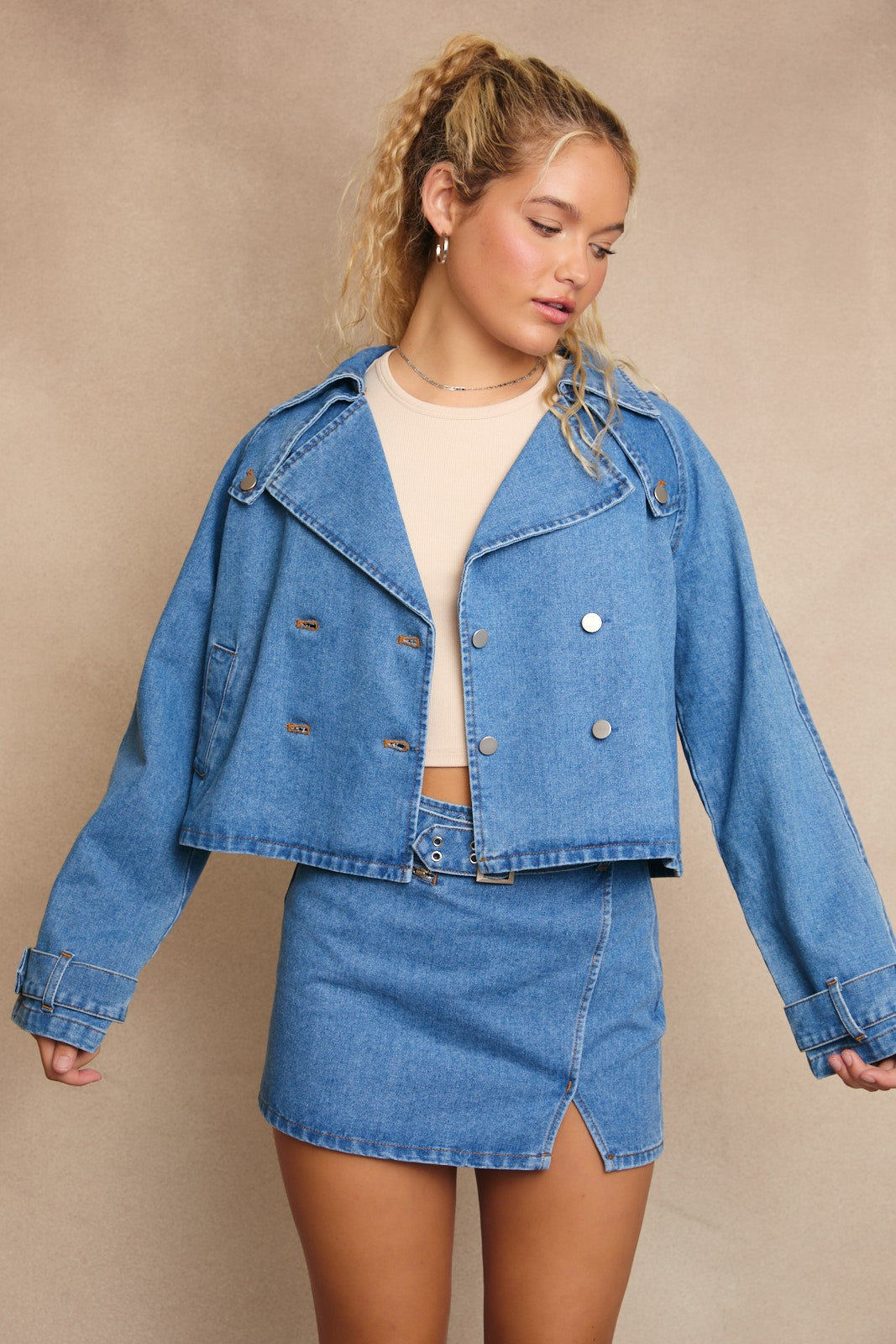 Daphne Denim Trench