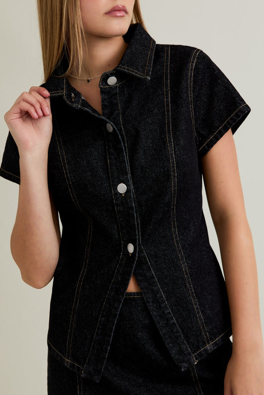 Eloise Denim Top
