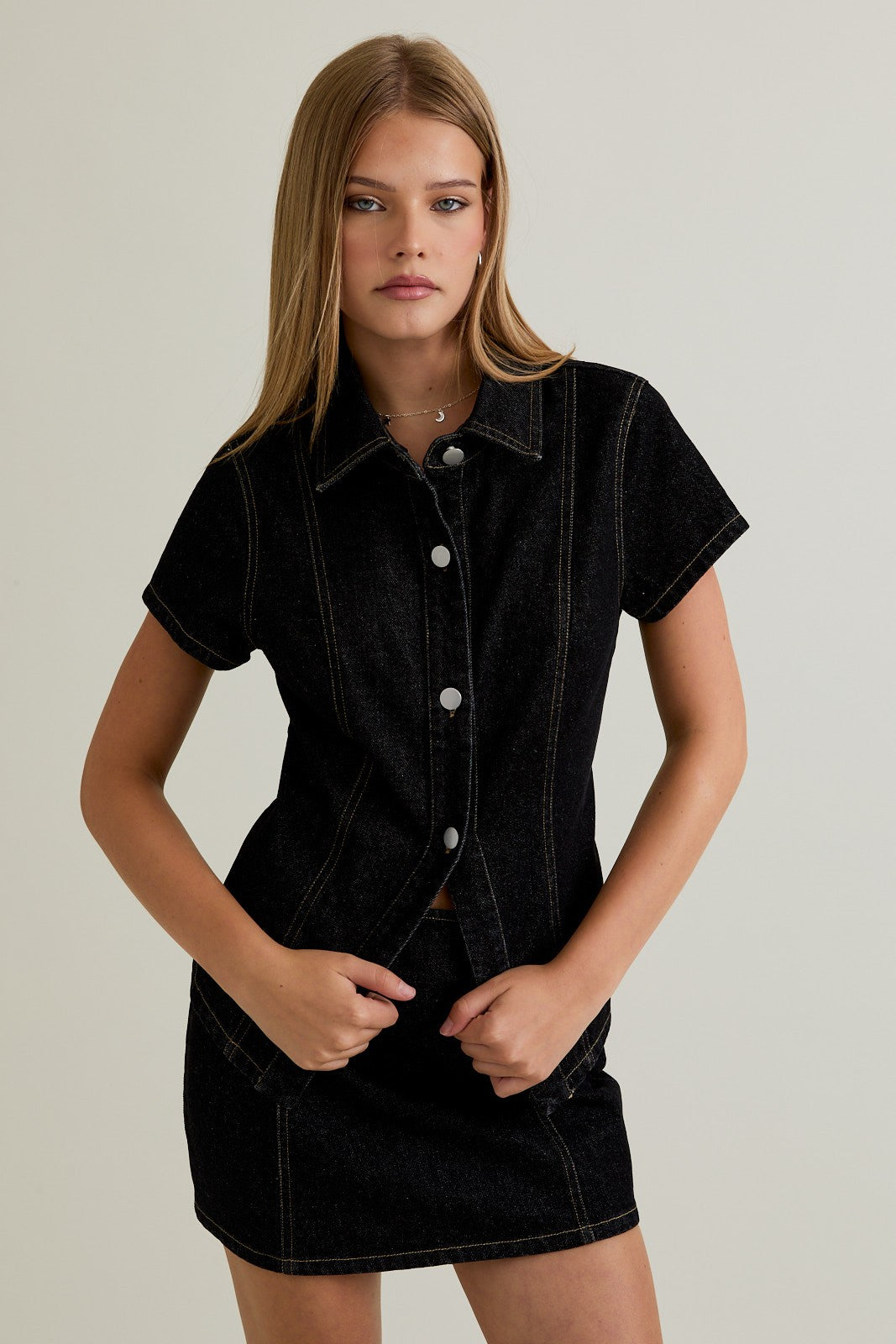 Eloise Denim Top