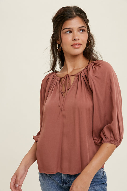 Boat Neck Blouse