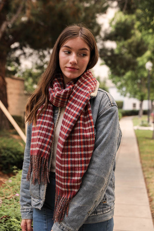 Woven Tartan Scarf