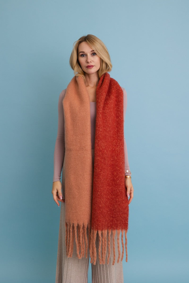 Cozy Two Tone Scarf