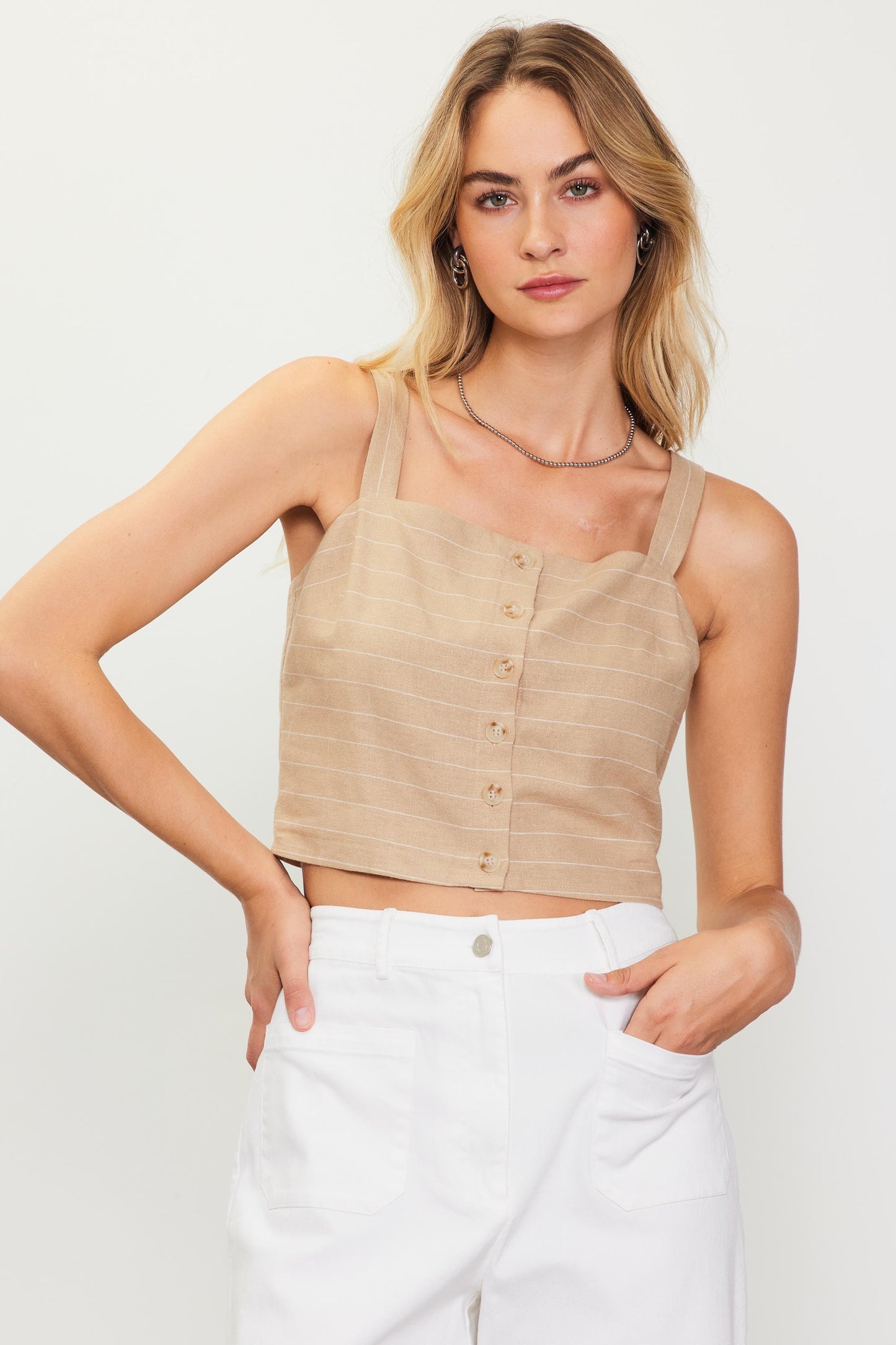 Lileth Linen Button Down Top