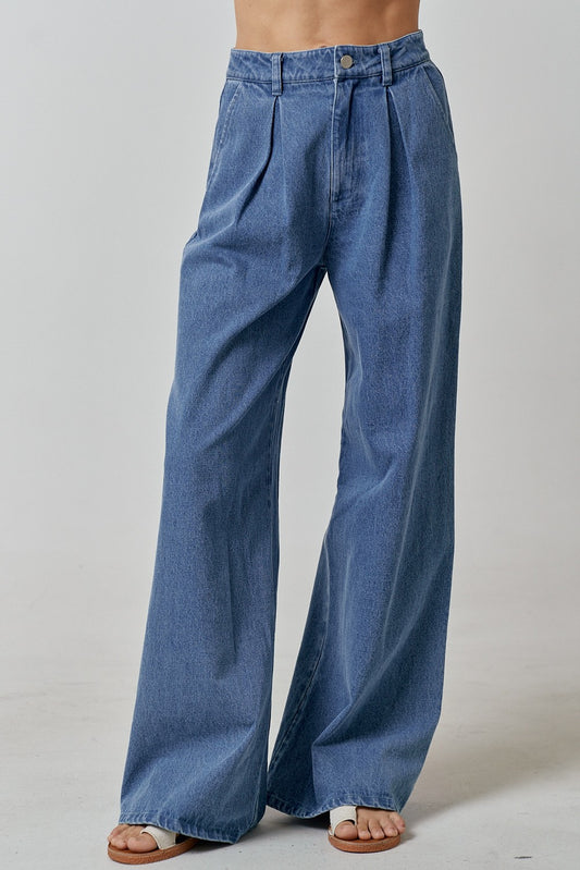 Denim Palazzo Pant