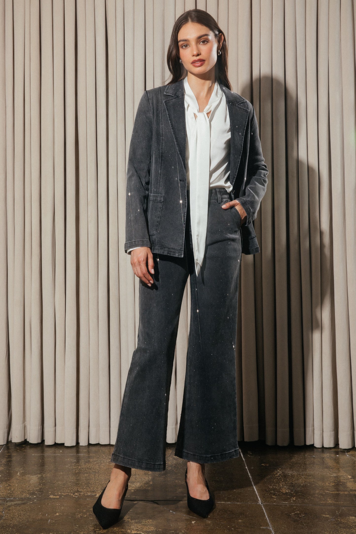 Rhianon Rhinestone Denim Jacket