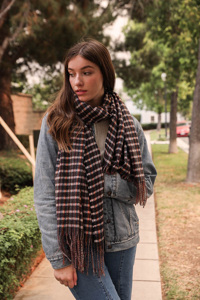 Woven Tartan Scarf