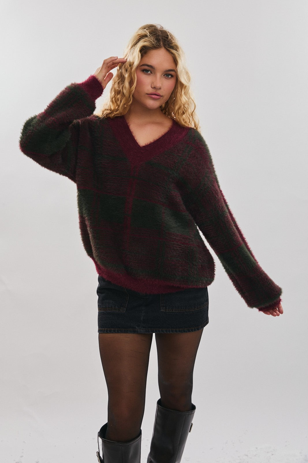 Hansley Plaid Sweater