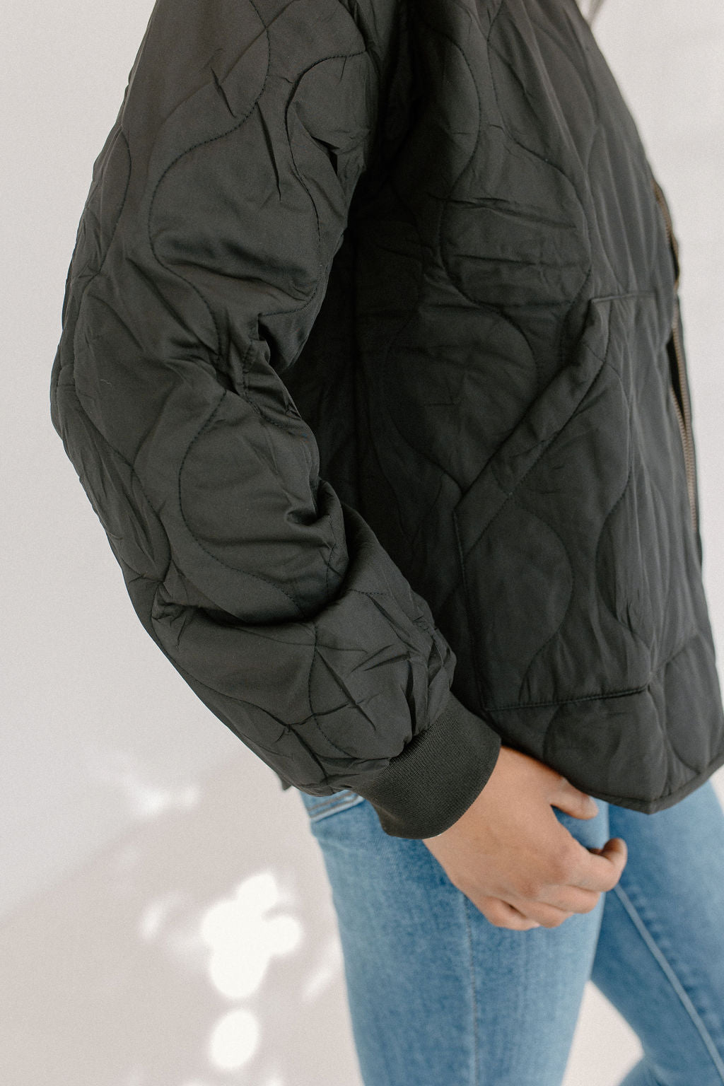 Quinn Quilted Bomber